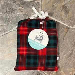 Little Sleepies Red and Green Plaid Crib Sheet